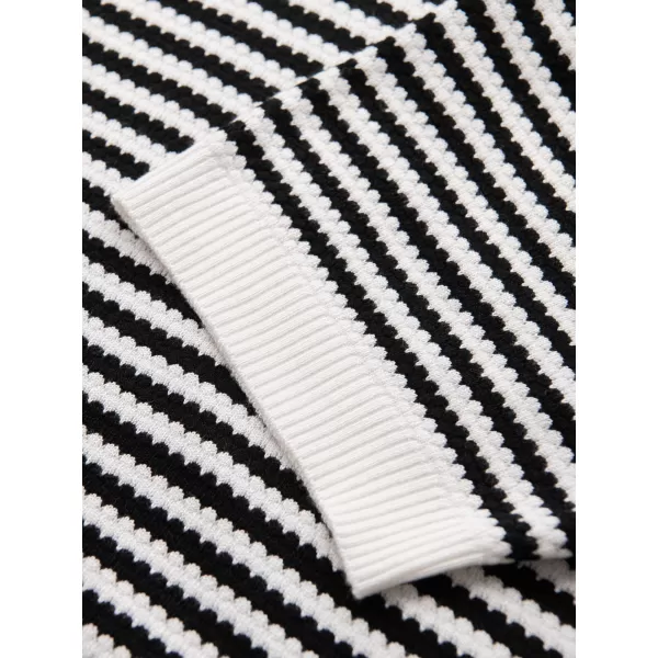  Muški majica OMBRE OM-POSS-0161 CRNO -BIJELI 