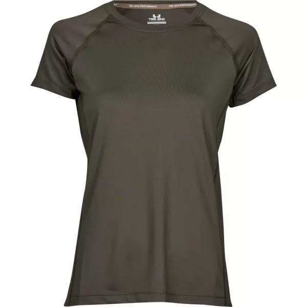  Ženska majica TEE JAYS | TJ 7021 MASLINOV MELANGE 