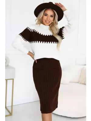 Haljina NUMOCO 571-2 ČOKOLADA