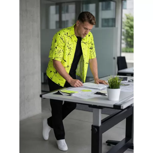  Muška vrhunska košulja ALTISPORT VOJ/ALM034KOS01 NEON ŽUTA 