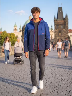 Muška softshell jakna ALTISPORT GAN PLAVA
