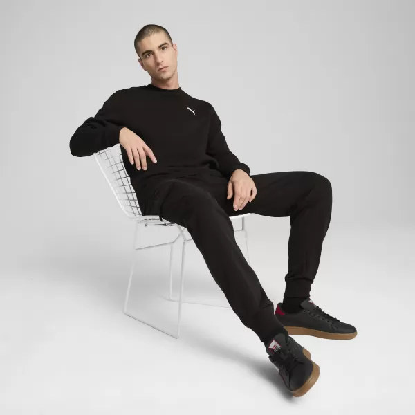  Muška dukserica PUMA ESS CREW FL 68256601 PUMA CRNA 