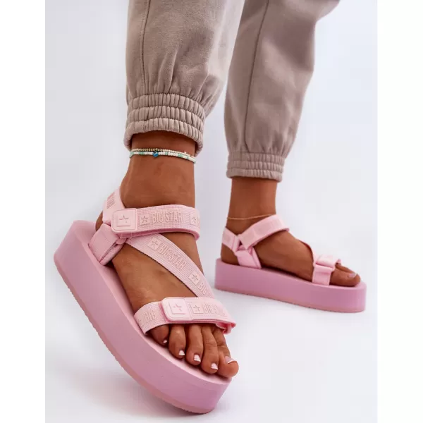  Ženske sandale s platformom BIG STAR NN274A041 PINK Big Star Shoes 