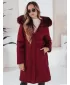 Ženska parka DSTREET TY5114 TAMNOCRVENA