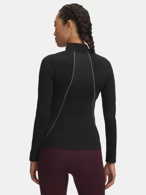 Ženska majica kratkih rukava UNDER ARMOUR UA VANISH SEAMLESS 1/4 ZIP 6000644-003 CRNA
