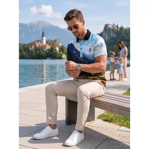  Muška funkcionalna majica kratkih rukava s vrhunskom kragnom ALTISPORT VOJ/ALM116TR05 PLANINE 