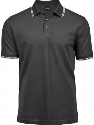 Muška majica kratkih rukava TEE JAYS | TJ 1407 TAMNO SIVA/BIJELA