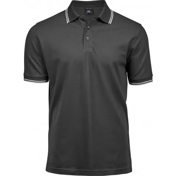  Muška majica kratkih rukava TEE JAYS | TJ 1407 TAMNO SIVA/BIJELA 