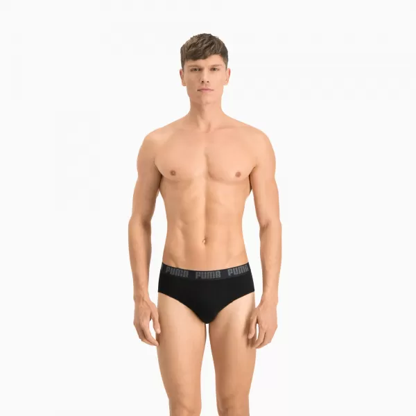  Muški gaćice PUMA BASIC BRIEF 2P 88910006 CRNO/CRNO 