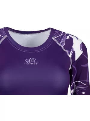 Ženski funkcionalni vrhunski skraćeni top ALTISPORT VOJ/ALW114TR04 LJUBIČASTA