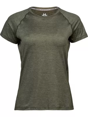 Ženska majica TEE JAYS | TJ 7021 MASLINOV MELANGE
