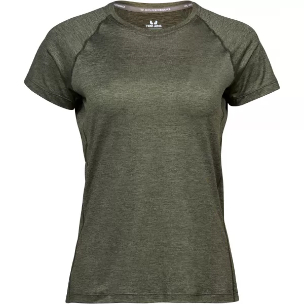  Ženska majica TEE JAYS | TJ 7021 MASLINOV MELANGE 