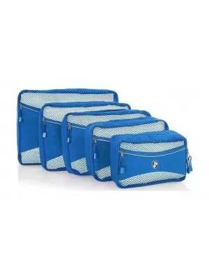 Set organizatora HEYS ECO PACKING CUBE 5PC SET II PLAVA
