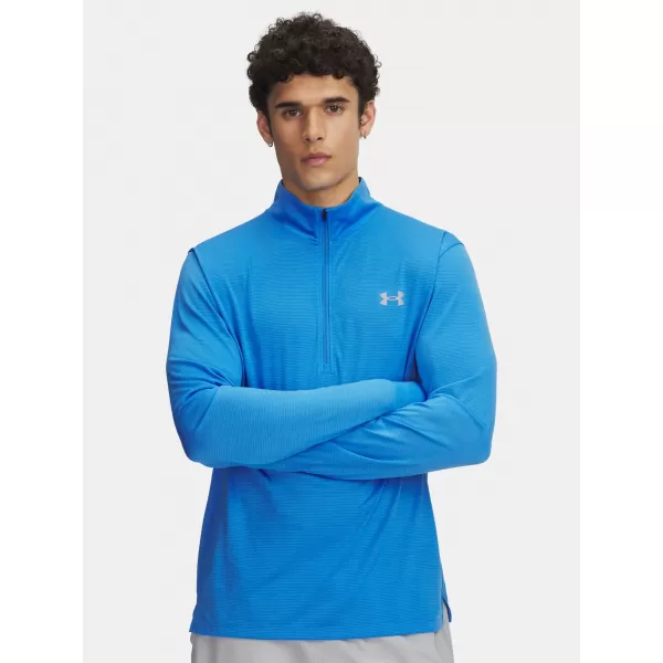  Muška majica kratkih rukava UNDER ARMOUR UA LAUNCH 1/4 ZIP 6005542-402 PLAVA 