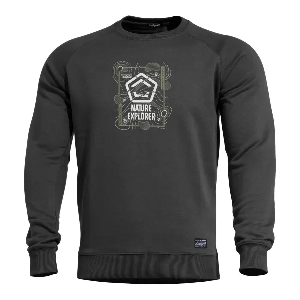  Majica PENTAGON HAWK SWEATER NATURE EXPLORER K09019 CRNA 