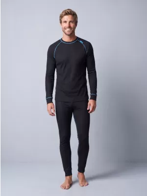 Muški termo set ALTISPORT GAIN CRNO/PLAVO