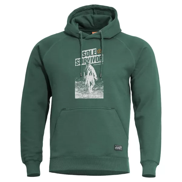  Majica PENTAGON PHAETON HOOD SWEATER K09021-SS83 SPRINGBOK ZELENA 