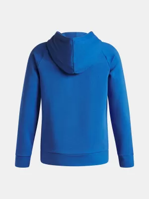 Trenirka za dječake UNDER ARMOUR UA RIVAL FLEECE HOODIE 1379792-402 PLAVA