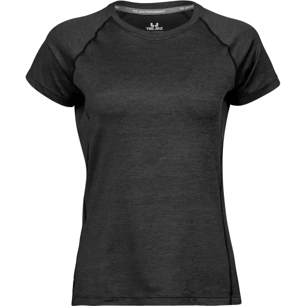  Ženska majica TEE JAYS | TJ 7021 CRNI MELANGE 