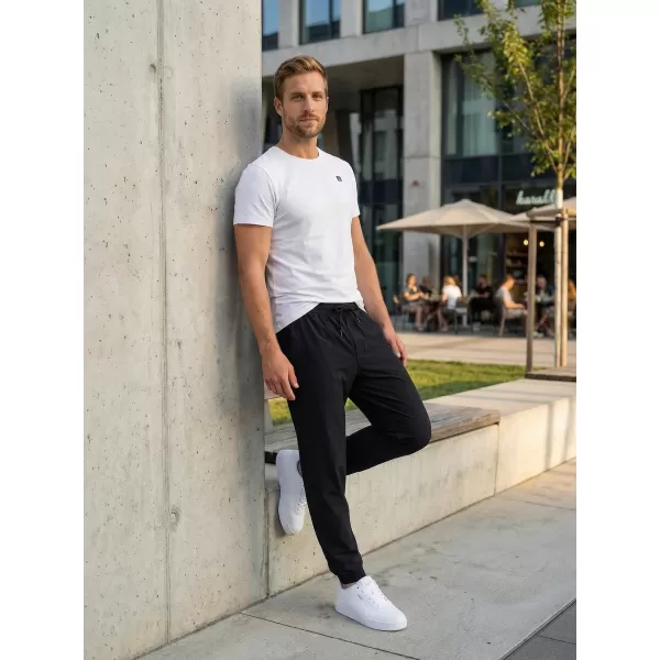  Muške hlače ALTISPORT ATS JOGGER CLASSIC - FIT CRNA 