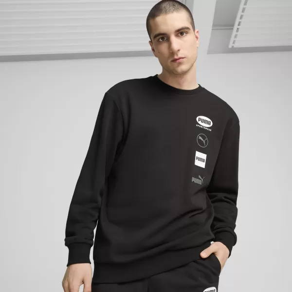  Muška dukserica PUMA POWER GRAPHIC CREW 68275101 PUMA CRNA 