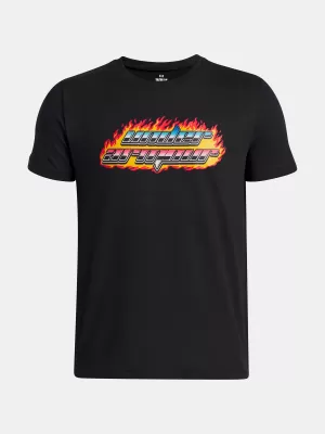 Majica za dječake UNDER ARMOUR UA FLAME WM SS 6005059-001 CRNA