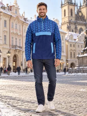 Muška majica od flisa ALTISPORT GARM PLAVA
