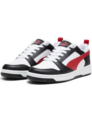 Dječje cipele PUMA REBOUND V6 LO JR 39383304 PUMA BIJELA/CRVENA/CRNA