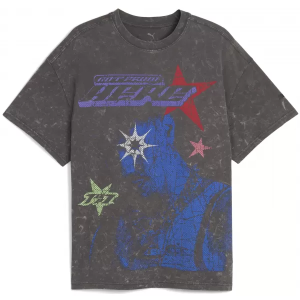  Košulja PUMA LAMELO STAR VISION GRAPHIC TEE 63243801 NITRATI SIVI 