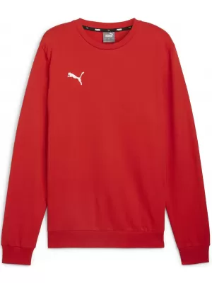 Muška dukserica PUMA TEAMGOAL CASUALS CREW NECK S 658592_01 PUMA CRVENA/PUMA BIJELA