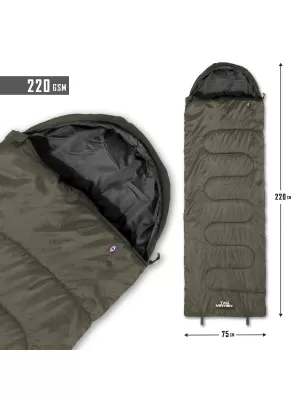 Vreća za spavanje PENTAGON SENTINEL SLEEPING BAG 220GR/M² D19001 SMEĐE SIVA