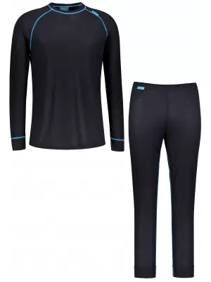 Muški termo set ALTISPORT GAIN CRNO/PLAVO