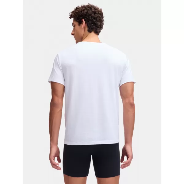  Muška majica kratkih rukava UNDER ARMOUR M UA PERF COTTON CREW NECK-2PK 6007621-100 BIJELA 
