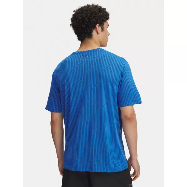  Muška majica kratkih rukava UNDER ARMOUR UA TECH VENT JACQUARD PLAVA 
