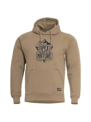 Majica PENTAGON PHAETON HOOD SWEATER APEX OF NATURE K09021 TAN SMEĐA