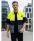Muška vrhunska košulja ALTISPORT VOJ/ALM051KOS01 NEON ŽUTA/SIVA