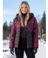 Ženska jakna KIXMI VERONICA CRNO/BORDO