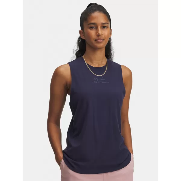 Ženska majica bez rukava UNDER ARMOUR UA VARSITY TANK 6005631-410 PLAVA 