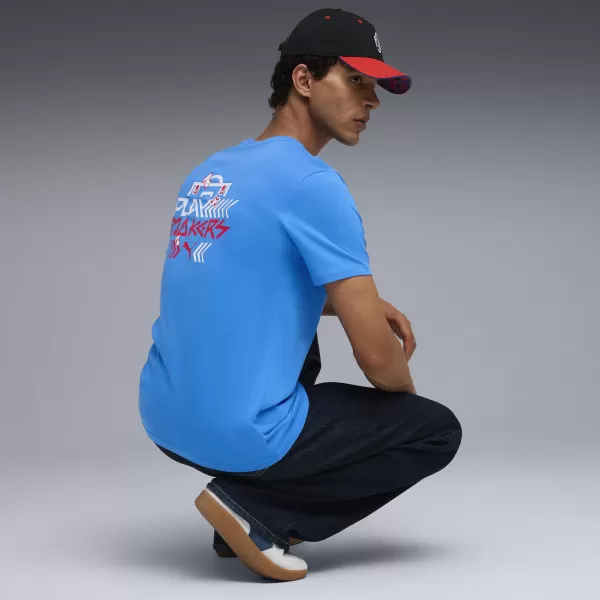  Košulja PUMA NEYMAR JR PLAYMAKER TEE 66032110 PUMA TEAM ROYAL/PUMA RED 