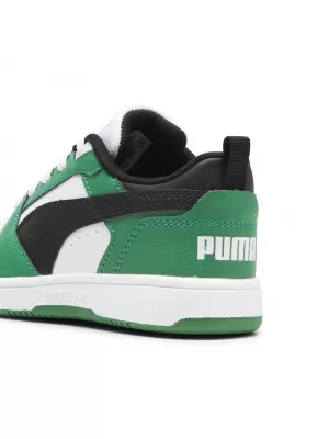 Čizme PUMA REBOUND V6 LO PS 39383405 PUMA BIJELA/PUMA CRNA/ZELENA