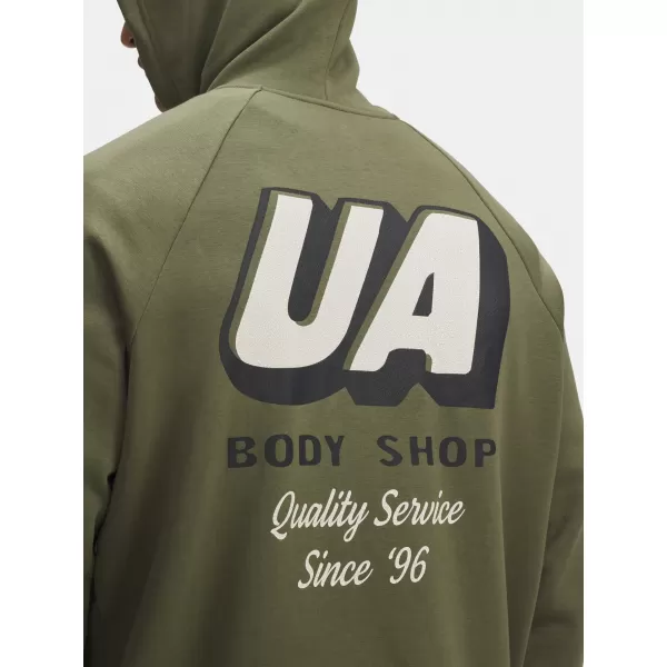  Muški sweatshirt UNDER ARMOUR UA RIVAL FLEECE HBR LOGO HD 6003955-390 ZELENA 