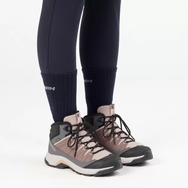  Ženske cipele SALOMON X-ADVENTURE COLDRUSH WATERPROOF W ETHEREA/ŽELJEZO/MAHAGONI RUŽA 