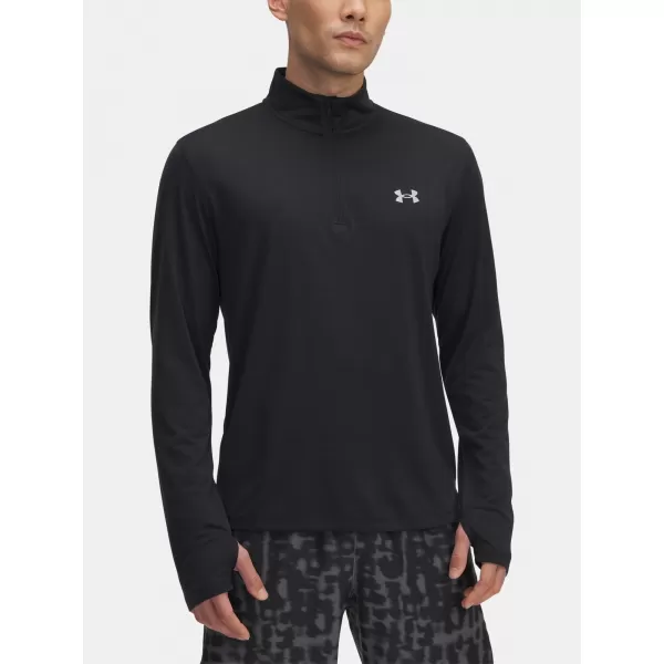  Muška majica kratkih rukava UNDER ARMOUR UA LAUNCH 1/4 ZIP 6005542-001 CRNA 