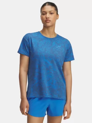 Ženska majica kratkih rukava UNDER ARMOUR VANISH ENERGY SS 2.0 PRINT 1389222-402 PLAVA
