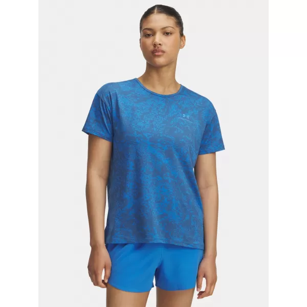  Ženska majica kratkih rukava UNDER ARMOUR VANISH ENERGY SS 2.0 PRINT 1389222-402 PLAVA 