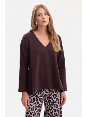 Ženska bluza BEWEAR B304 TAMNA ČOKOLADA