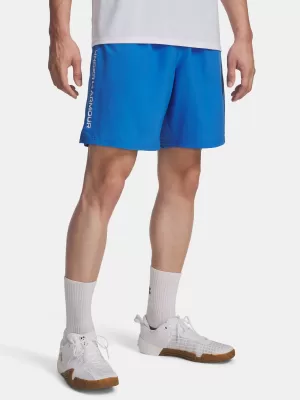 Muške kratke hlače UNDER ARMOUR UA TECH WOVEN WORDMARK SHORT 1383356-402 PLAVA