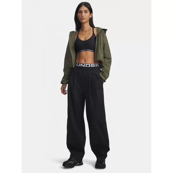  Ženske sportske hlače UNDER ARMOUR UA UNSTOPPABLE WVN PLEAT PT 6007027-001 CRNA 