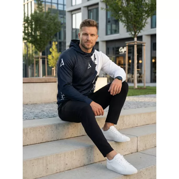  Muška premium funkcionalna majica ALTISPORT VOJ/ALM112MI01 CRNO-BIJELO 