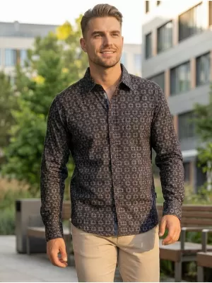 Muška košulja ALTISPORT GREEN TAMNOSIVA